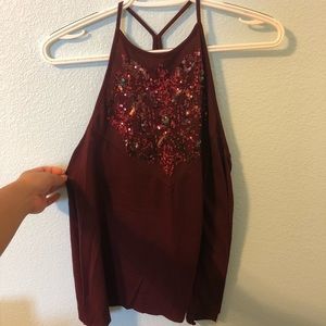 Maroon Hollister Tank